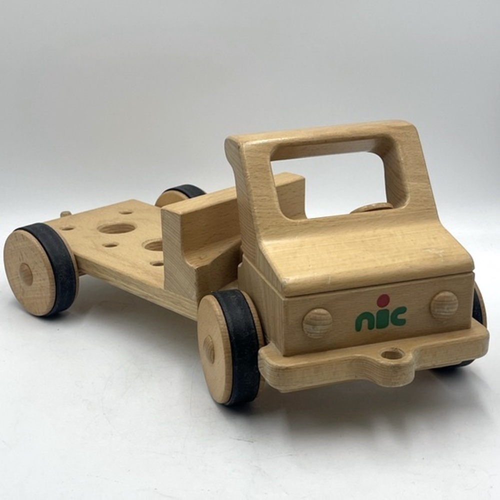 NIC “Creamobil” Beechwood Wooden Truck Base Model-Long: Manufactured in Germany